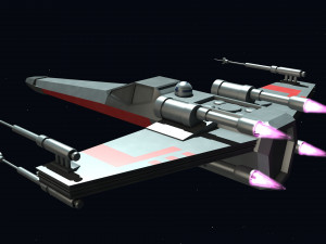 star wars - x wing Model 3D