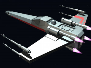 star wars - x wing Model 3D
