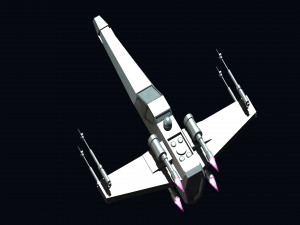 star wars - x wing Model 3D