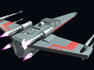 star wars - x wing Model 3D