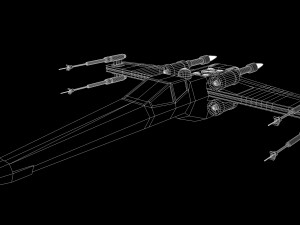 star wars - x wing Model 3D