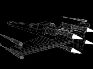 star wars - x wing Model 3D