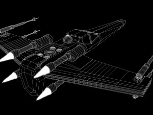 star wars - x wing Model 3D