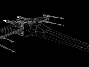 star wars - x wing Model 3D
