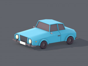 lowpoly car 3D 模型