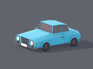 Lowpoly-Auto 3D Modell