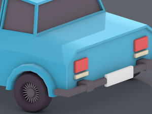 lowpoly car 3D Model