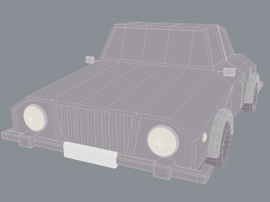 lowpoly car 3D Model