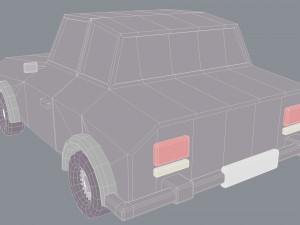 lowpoly car 3D Model