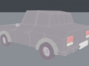 lowpoly car 3D Model