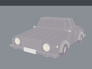 lowpoly car 3D Model