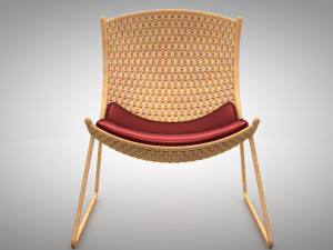 wicker chair Model 3D
