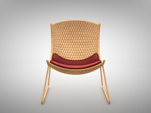 wicker chair Model 3D