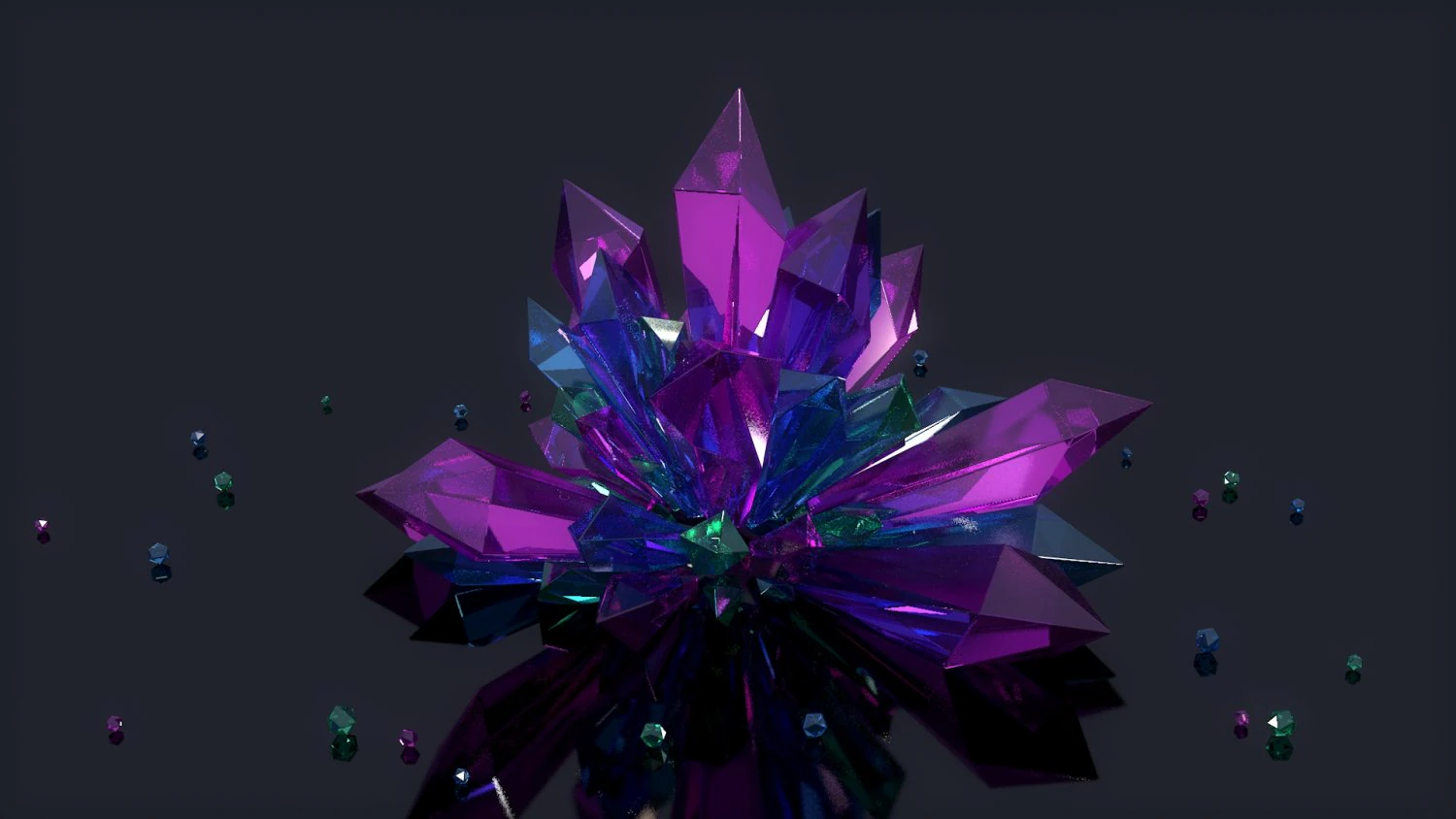 crystals 3D Model .c4d .max .obj .3ds .fbx .stl .blend 