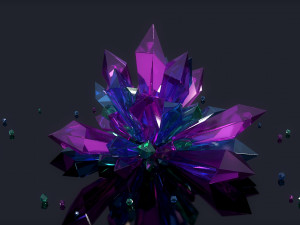 crystals Modelo 3D