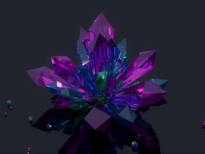 crystals Modelo 3D