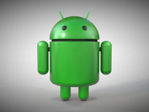 アンドロイド ロボット - 3D ロゴ 3Dモデル