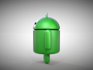 android robot - 3d logo 3D-Modell