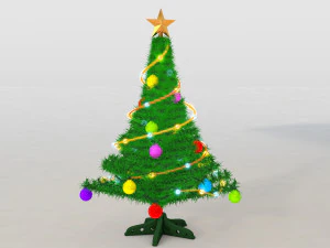 pohon Natal Model 3D