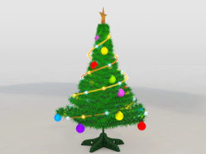 pohon Natal Model 3D