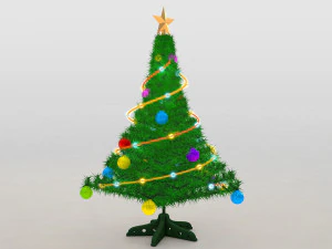 pohon Natal Model 3D