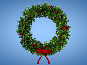 christmas wreath 3D Model