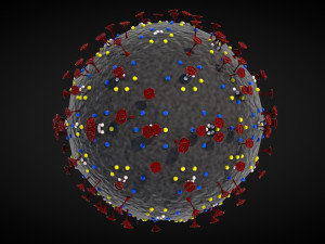 corona virus - concept model 3D Model