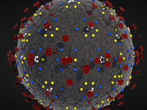 corona virus - concept model Modelo 3D