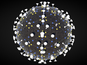 corona virus - concept model Modelo 3D