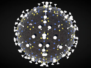 corona virus - concept model 3D Model
