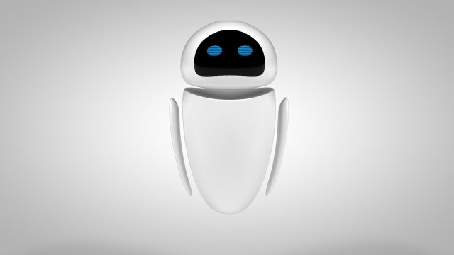 eve robot - wall e 3D मॉडल .c4d .max .obj .3ds .fbx .stl .blend 