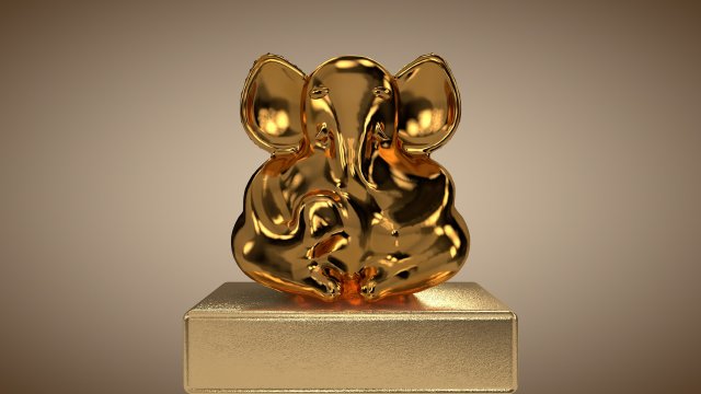 ganesh idol 3D मॉडल .c4d .max .obj .3ds .fbx .stl .blend 