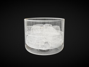 glass of whiskey Model 3D