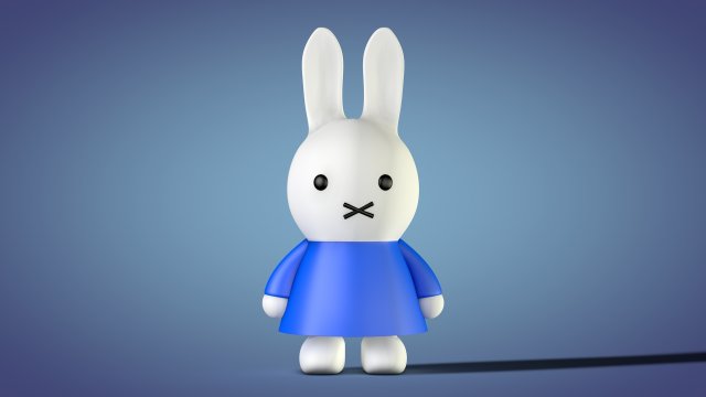 miffy - bunny rabbit 3D Model .c4d .max .obj .3ds .fbx .stl .blend 