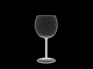 glass of red wine Modelo 3D