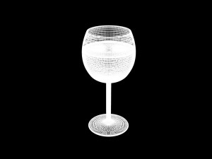 glass of red wine Modelo 3D