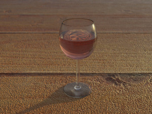 glass of wine 3D Model