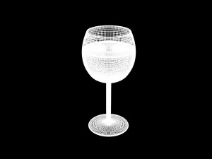 glass of wine 3D Model