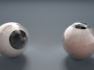eyeball - black Modelo 3D