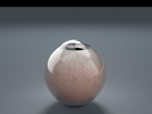eyeball - black Modelo 3D