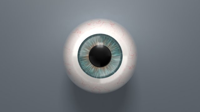 eyeball - blue 3D Model .c4d .max .obj .3ds .fbx .stl .blend 