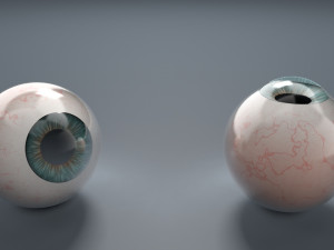 eyeball - blue 3D Model