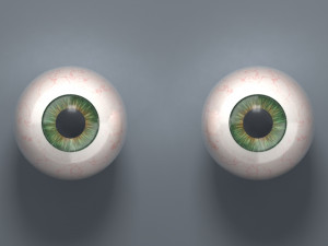eyeball - green Model 3D
