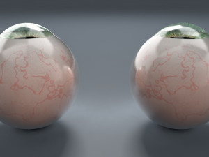 eyeball - green Model 3D