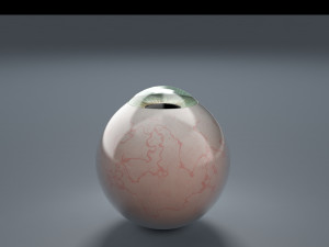eyeball - green Model 3D