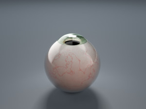 eyeball - green Model 3D