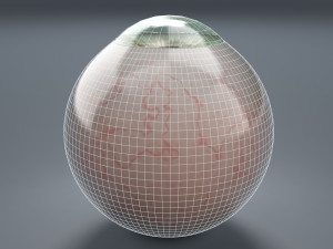 eyeball - green Model 3D