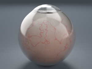 eyeball - grey Modello 3D