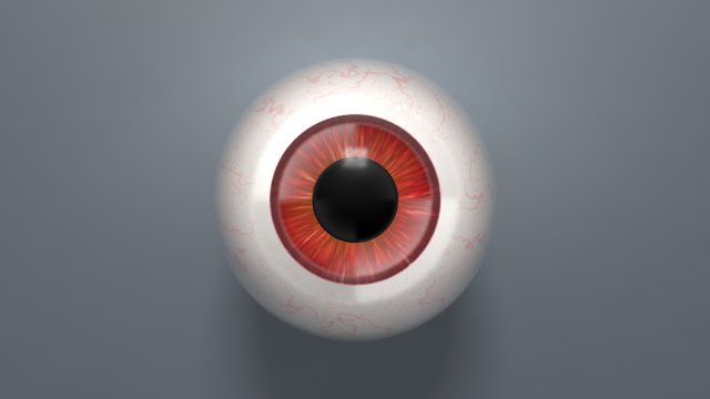 eyeball - red Model 3D .c4d .max .obj .3ds .fbx .stl .blend 