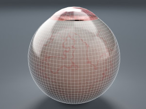 eyeball - red Model 3D
